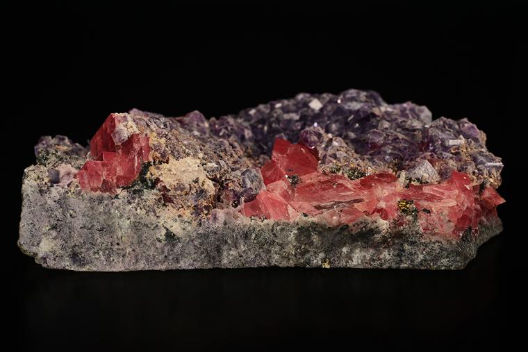 RHODOCHROSITE with FLUORITE